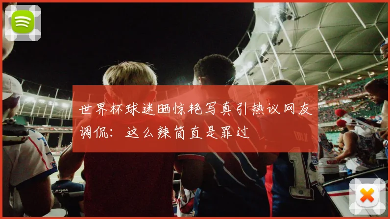 世界杯球迷晒惊艳写真引热议网友调侃：这么辣简直是罪过